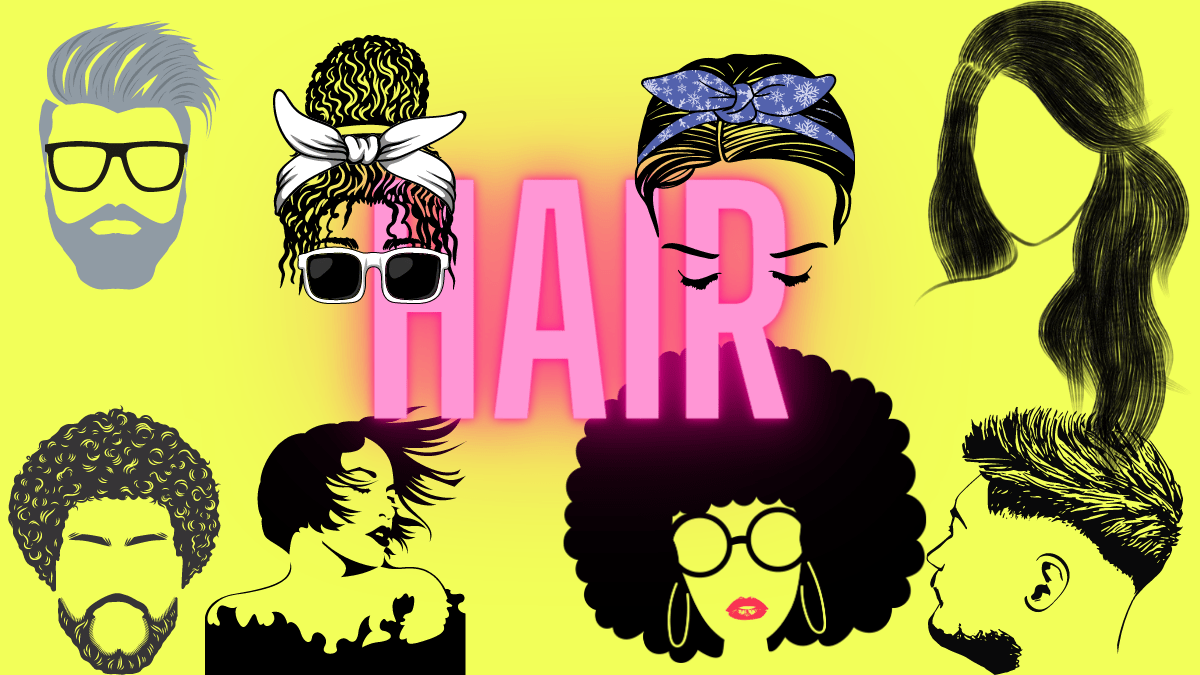 men's and women's hairstyles with word hair