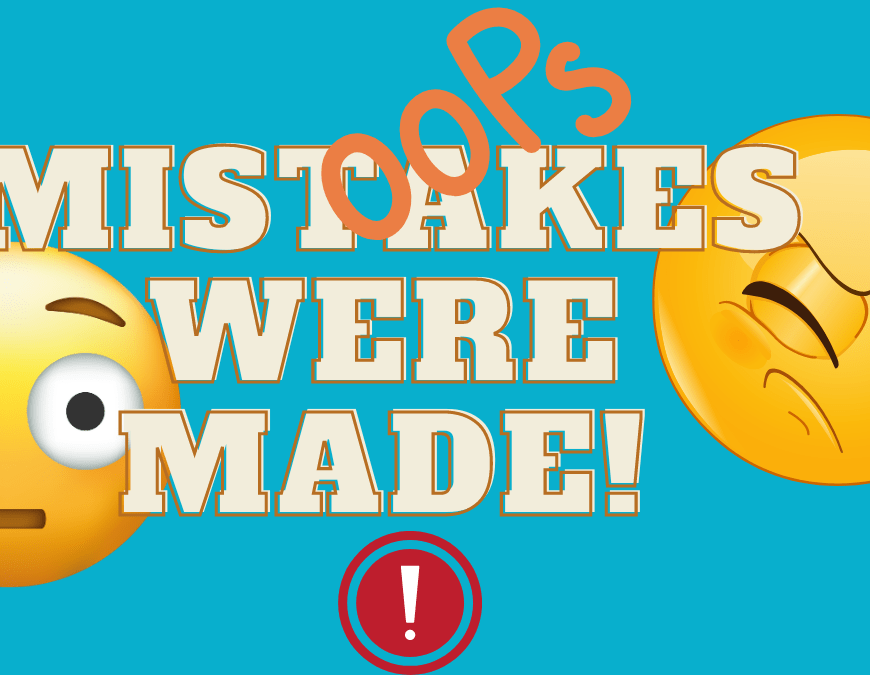 blue background with two circle faces one bewildered, the other angry.